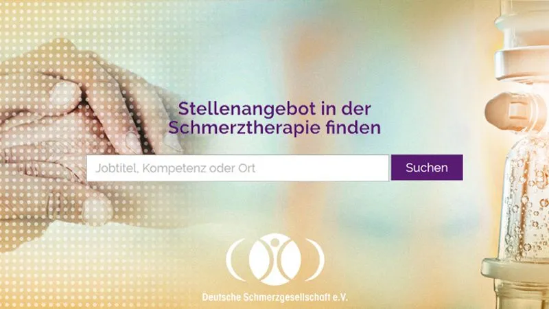 Header des Stellenmarkts Schmerztherapie